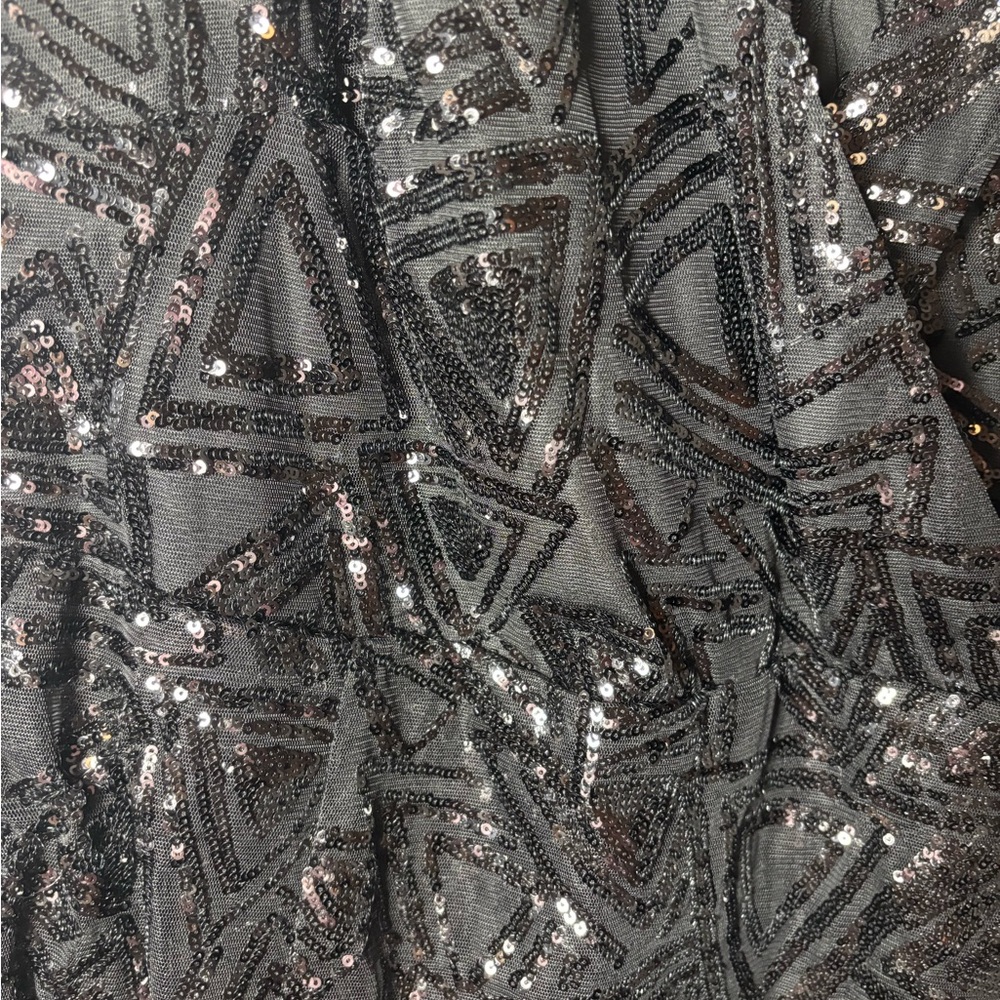 NWT !! City Chic Black Sequin Long Sleeve Dress- Women’s Plus Size 18 - Picture 3 of 4